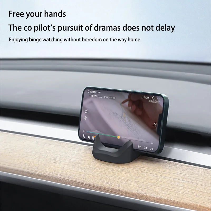 For Tesla Model 3 Y Highland 2017-2025 Liquid Silicone Rubber Car Phone Holder No trace Clip-on For Dashboard Air Vent