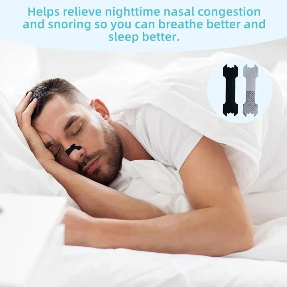30Pcs New Hypoallergenic Nose Strips Breathable Nasal Congestion Breath Nasal Strips Non-Invasive Relief Strips Better Breathing