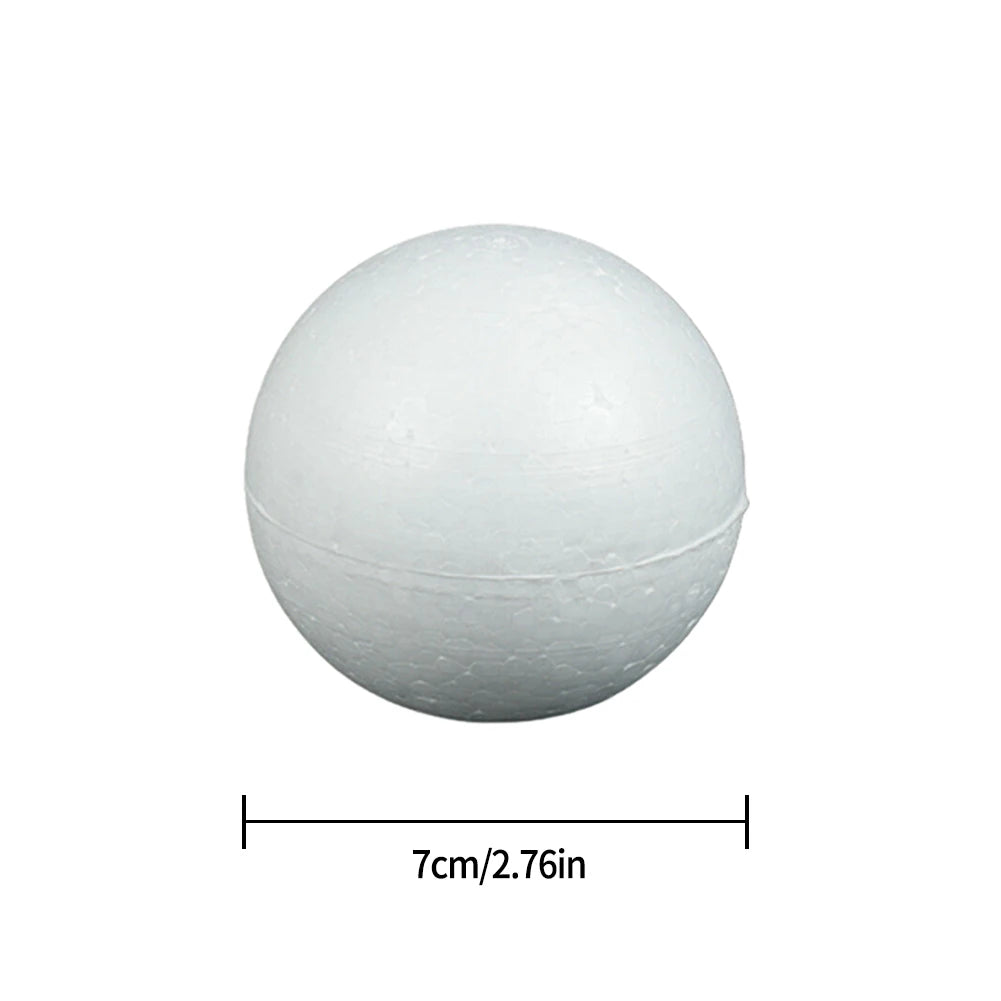 6-12cm Modelling Polystyrene Foam Balls White Craft Balls DIY Hand-painted Gifts Accessory Wedding Celebrations Event Supplies