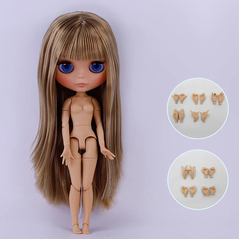 ICY DBS Blyth Doll Tan Skin Matte Face With Eyebrows Special Price 1/6 BJD JOINT body Neo Christmas Gift Anime