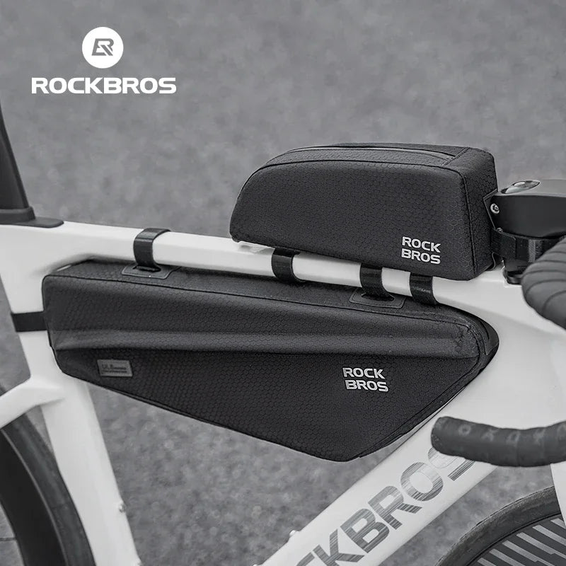 ROCKBROS Bicycle Bag Top Tube Bag / Bottom Tube Bag Large Capacity Waterproof MTB Road Bike Triangle Pannier Front Cycling Bags