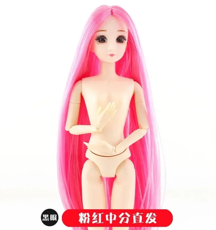 30cm Doll Toys for Girls 1/6 BJD Dolls Body Make-up 3D Eyes Beautiful Princess Baby Girl Dolls Plastic DIY Toy for Girls