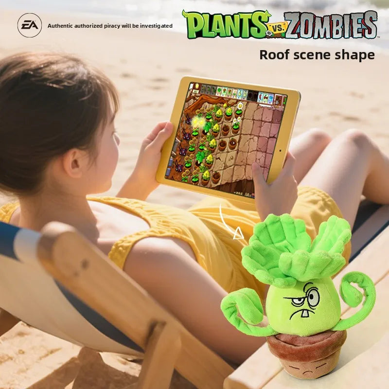 Plants Vs Zombies 2 Sunflower Pea Shooter Potted Plants Plush Doll Toy Pillow Toy Game Figures Soft Pillow Teens Birthday Gifts