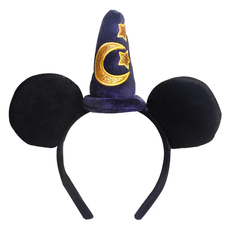 2023 New Cute Performance Party Headband Mickey Minnie Headband Mickey Mouse Bow DY Black Ear Headband Christmas HairAccessories