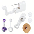 Belly Button Piercing Kit Gun Belly Piercing Kit Belly Button Piercing Gun Navel Piercing Kit Belly Button Ring Piercing Kit