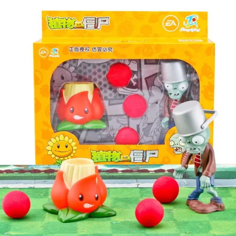 Plants Vs Zombies Cactus Peashooter Coconut Cannon A.K.E.E Character Toys 6 Style Game Figures Soft Silicone Boy Birthday Gift