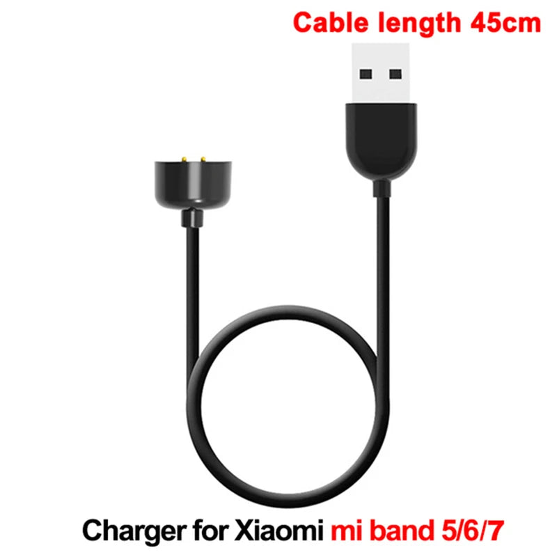 Magnetic Chargers for Xiaomi Mi Band 7 Pro USB Charging Cable for MiBand 6 5 4 3 2 Pure Copper Core Power Cord Smartband Charger