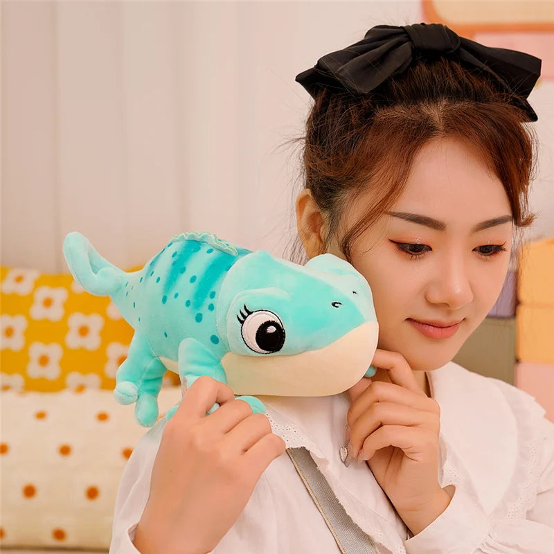 1PC 30cm Cartoon Real Like Lizard And Chameleon Plush Toys Creative Simulation Animal Reptile Stuffed Pillow Gifts