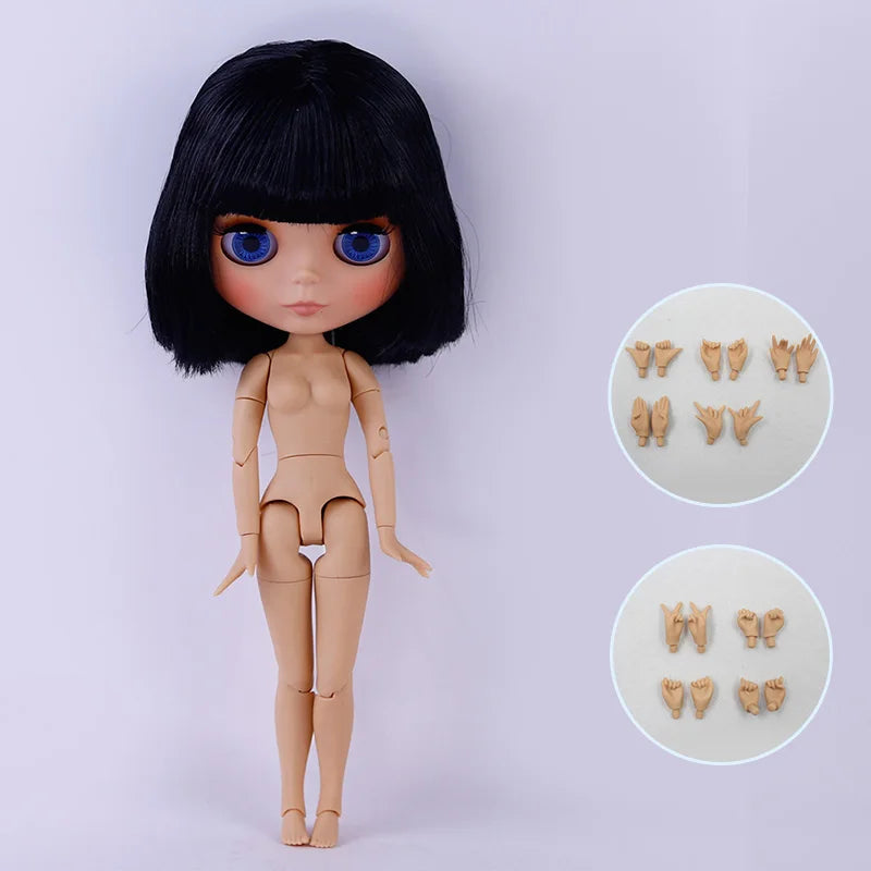 ICY DBS Blyth Doll Tan Skin Matte Face With Eyebrows Special Price 1/6 BJD JOINT body Neo Christmas Gift Anime