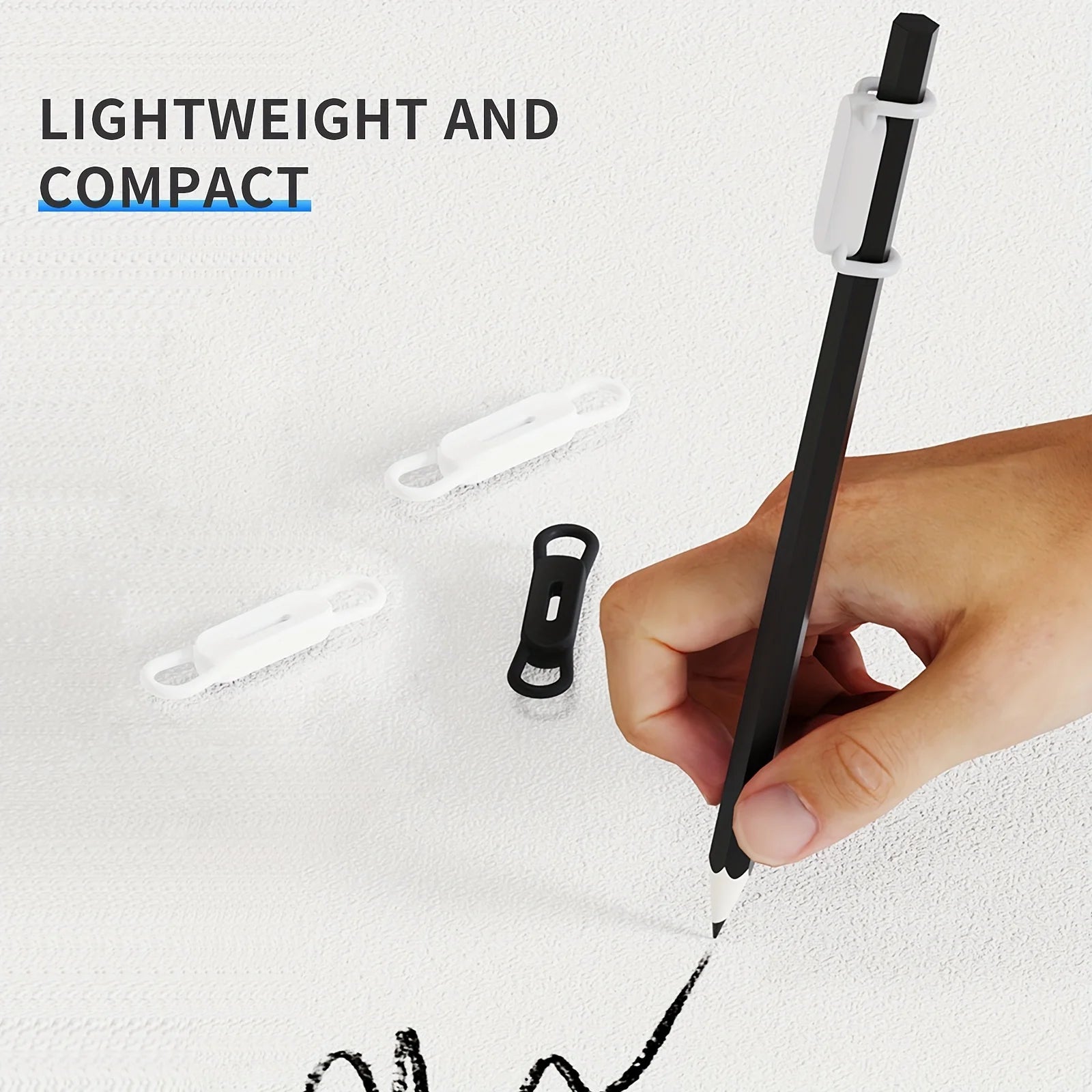Magnetic Pen Holder Office Whiteboard Adhesive Pencil Hooks Adjustable Silicone Magnet Marker Holder For Refrigerator Blackboard
