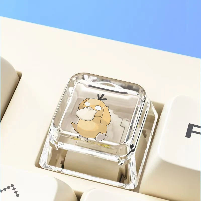 Cross mechanical keyboard personalized anime keycap single Charmeleon Blastoise Eevee transparent cartoon keycap