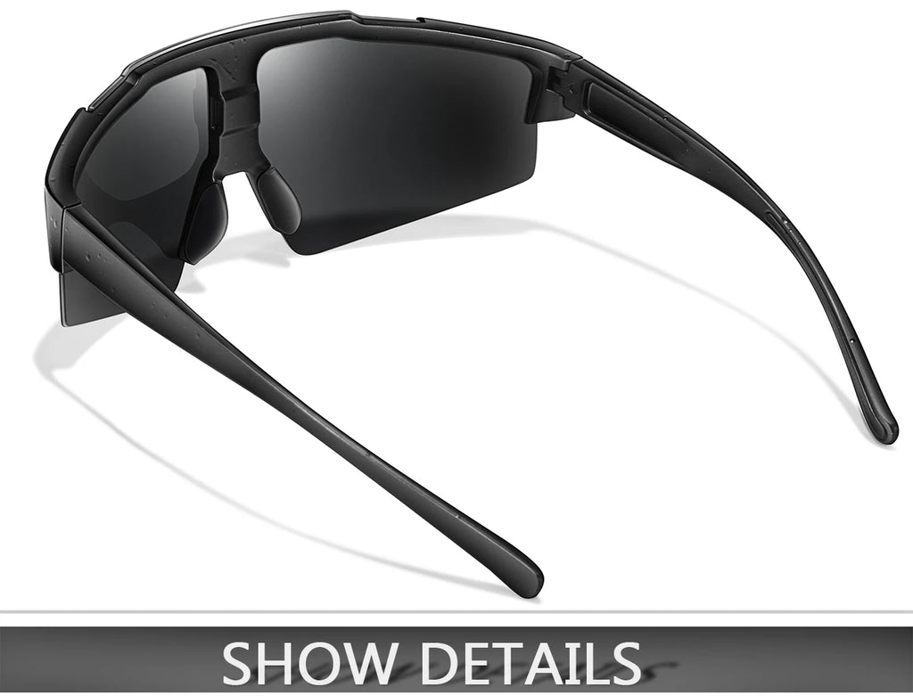 LOISRUBY Band New Style Cycling Sunglasses Sports Bike Glasses Men Women Mtb Bicycle Eyewear Large Windproof Eyewear UV400
