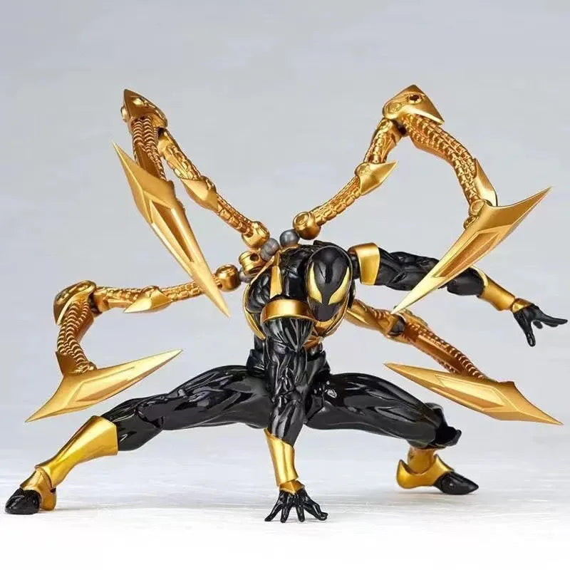 Iron Spiderman New Kaiyodo Anime Figure Amazing Yamaguchi Spider Man Action Figurine Pvc Statue Model Toy Collection Kid Gifts