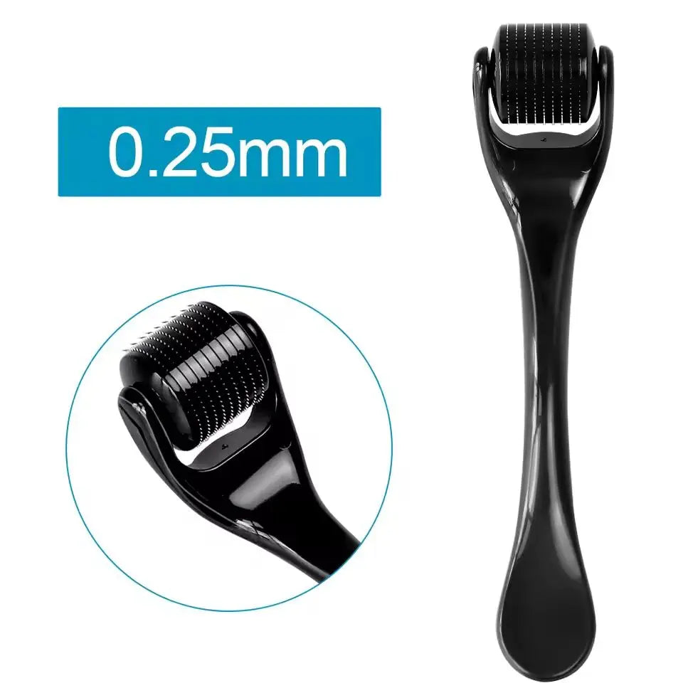 2Pcs Set Multi-function Lymphatic Contour Face Brush & DRS 540 Derma Roller Skin Nursing Roller Wrinkle Exfoliating Repair Tools