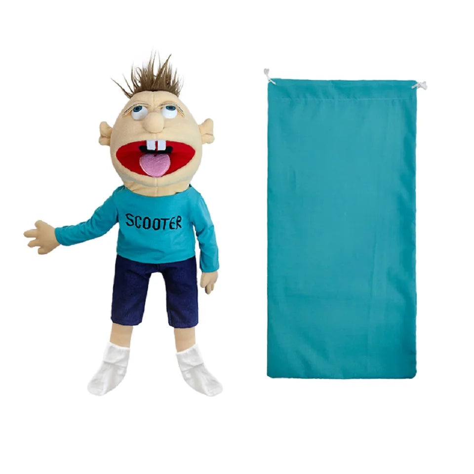 30/60cm Jeffy Hand Puppet Plush Children Soft Doll Talk Show Party Props Christmas Doll Plush Toys Puppet Kids Gift