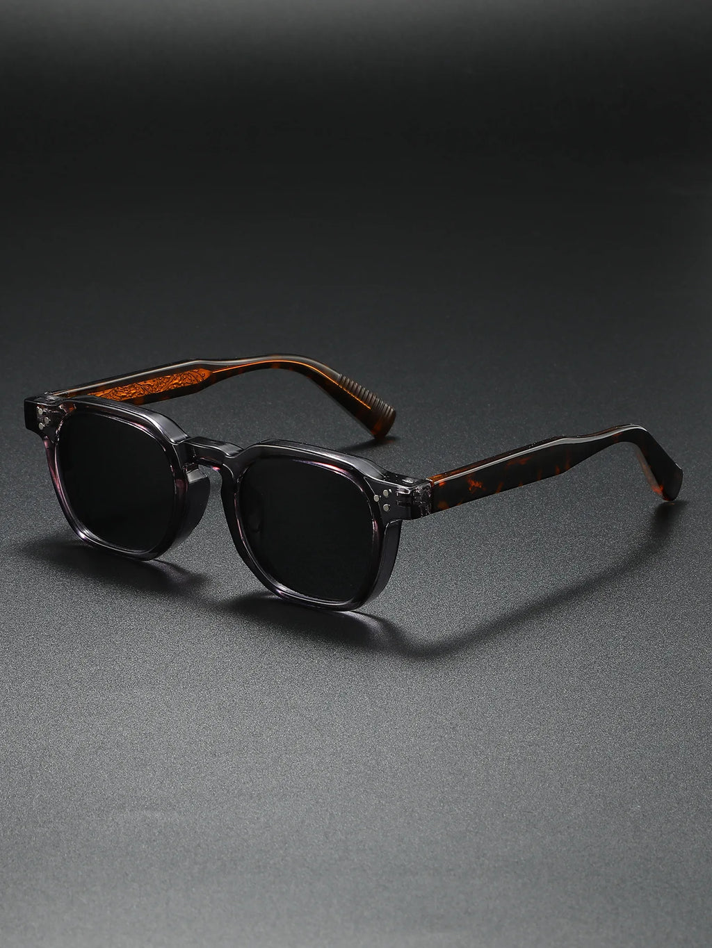 New Polarized Sunglasses Unisex Metal Core CP Square Sun Glasses Rivets Women Shades Driving Glasses