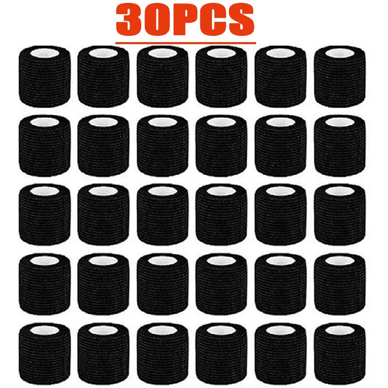 3/15/30/48Pcs Black Sport Self Adhesive Elastic Bandage Wrap Tape Elastoplast For Knee Support Pads Finger Ankle Palm