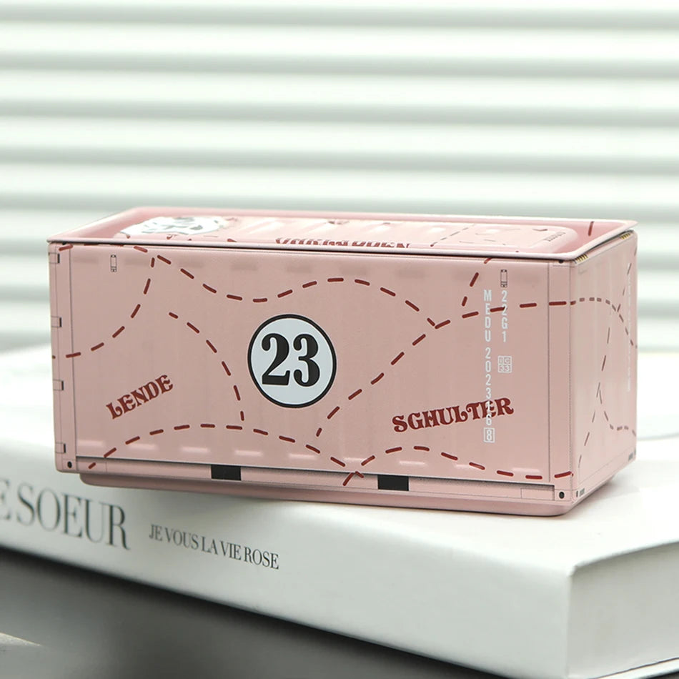 Miniature Storage Display Box Desktop Mini Container Model Mini Iron Storage Box Creative Decoration Collect Small Items Gifts