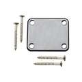 1Set  Bass Guitar Neck Plate,Electric Guitar Neck Joint Connecting Strengthen Plate with Plastic Back Plate & Mounting Screws