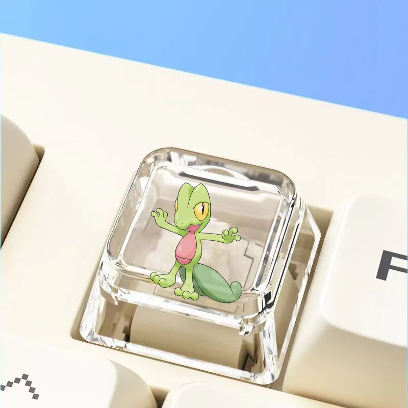 Cross mechanical keyboard personalized anime keycap single Charmeleon Blastoise Eevee transparent cartoon keycap
