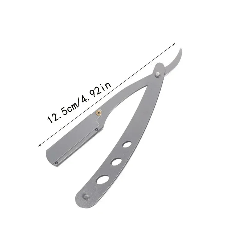 Edge Stainless Steel Shaver Barber Razor Men Professional Manual Shaver StraightFolding Shaving Shave With Blade