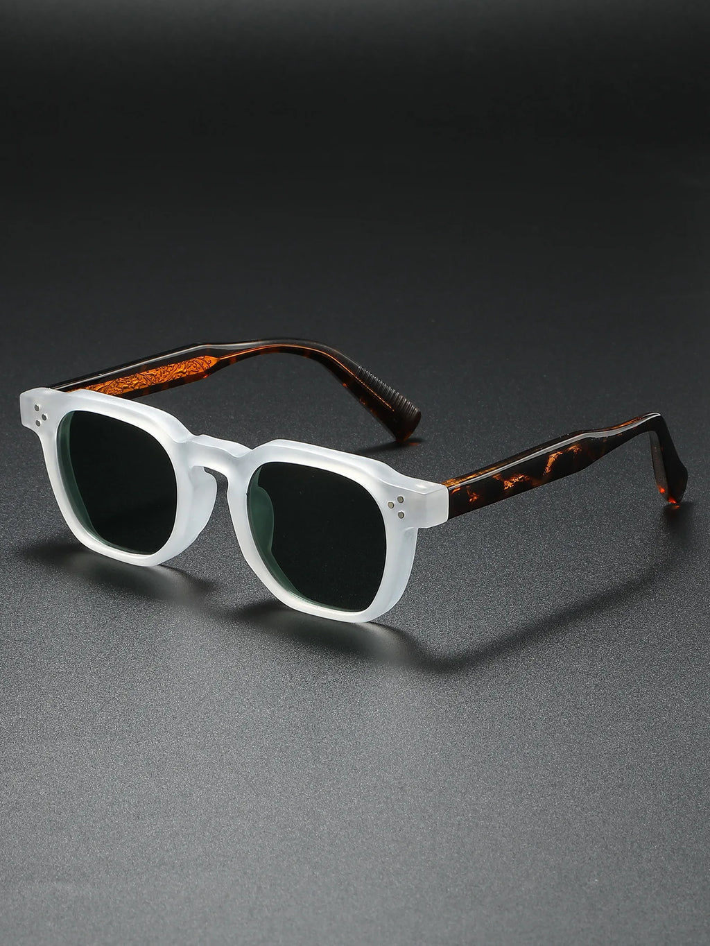 New Polarized Sunglasses Unisex Metal Core CP Square Sun Glasses Rivets Women Shades Driving Glasses
