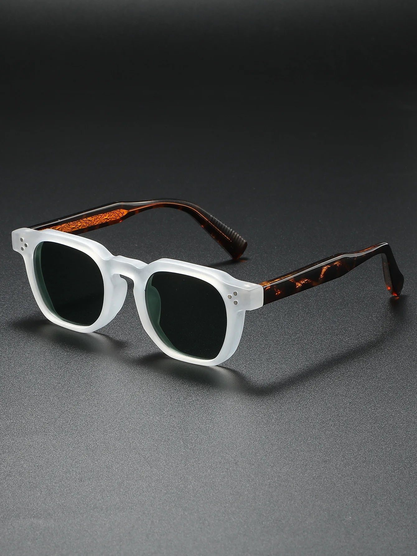 New Polarized Sunglasses Unisex Metal Core CP Square Sun Glasses Rivets Women Shades Driving Glasses