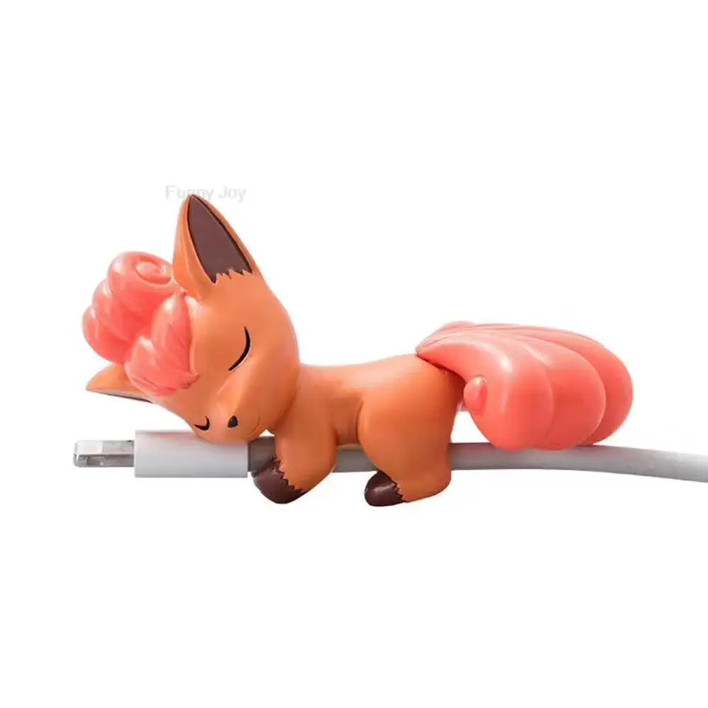 Hot Anime Figure Usb Protective Case Cable Bite Cup Pet Eevee Dolls Cosplay Prop Accessories Toy Gift