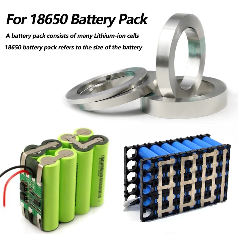 Nickel Plated Strip 10m/Roll 0.1/0.12/0.15/0.2mm Spot Welding Machine Steel Belt 18650/21700 Li-ion Battery Connectors DIY Tools