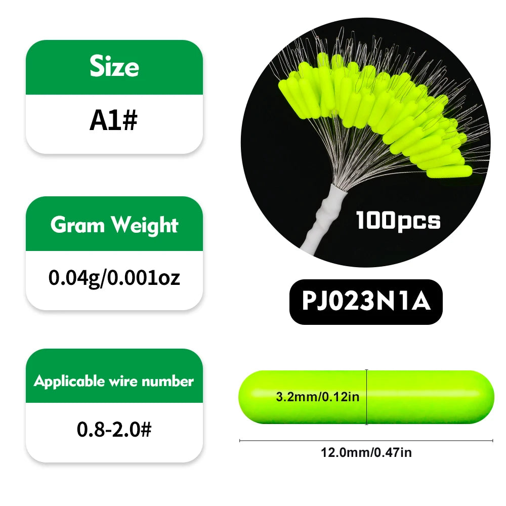 100pcs Premium Rubber Oval Bobber Stoppers - Space-Saving Float Stops for Fishing Gear - Durable Fishing Accessories for Anglers
