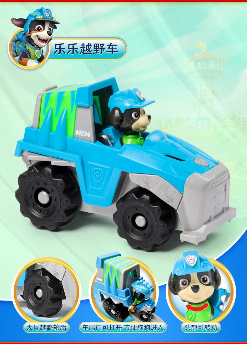 100% Genuine Paw Patrol Kids Toy vehicles with Action Figure Dogs Anime Doll Kids Model Children Birthday Christmas Gift