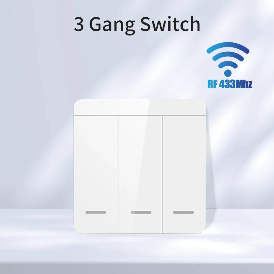 Tuya Smart WiFi Switch For Lighting RF 433MHz Wireless Switch Smart Life APP Voice Control Work With Alice Alexa Google Home