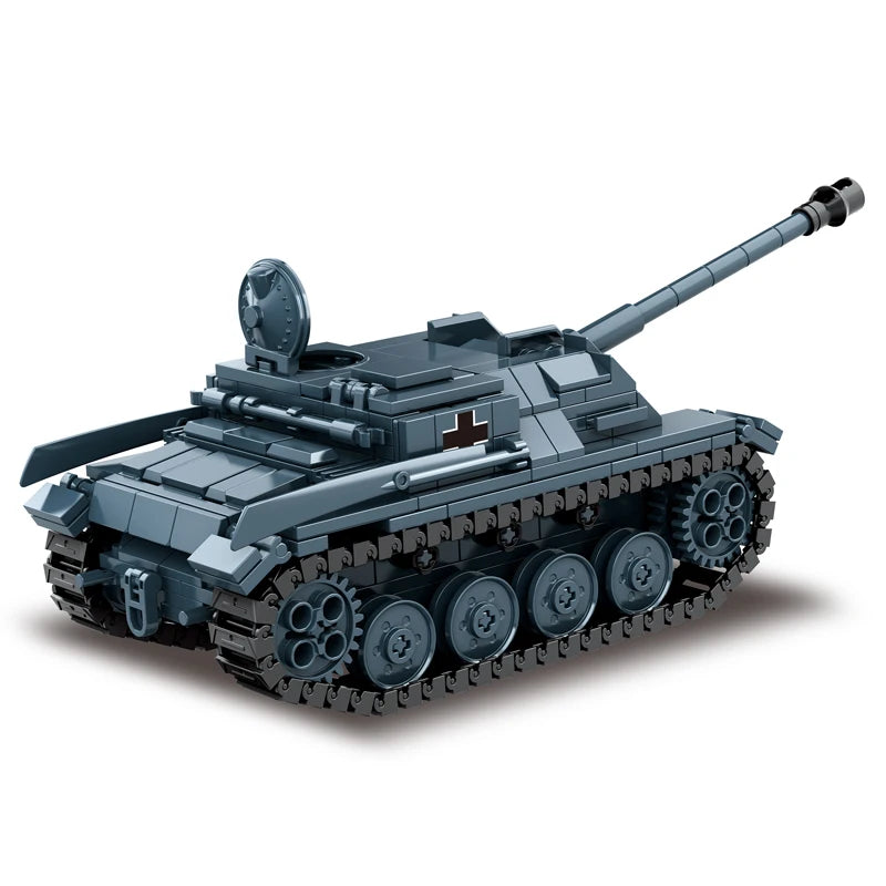 WW2 Military Army Soldiers World War 2 Tank Armored Vehicle Model Assemble Building Blocks Bricks Children's DIY Toys Gift