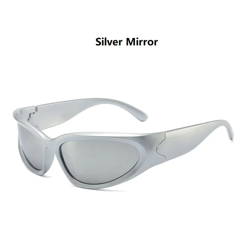 Y2k Classic Punk Wrap Around Vintage Sunglasses Women Men Luxury Brand Designer Sun Glasses Fashion Sport Eyewear Goggles