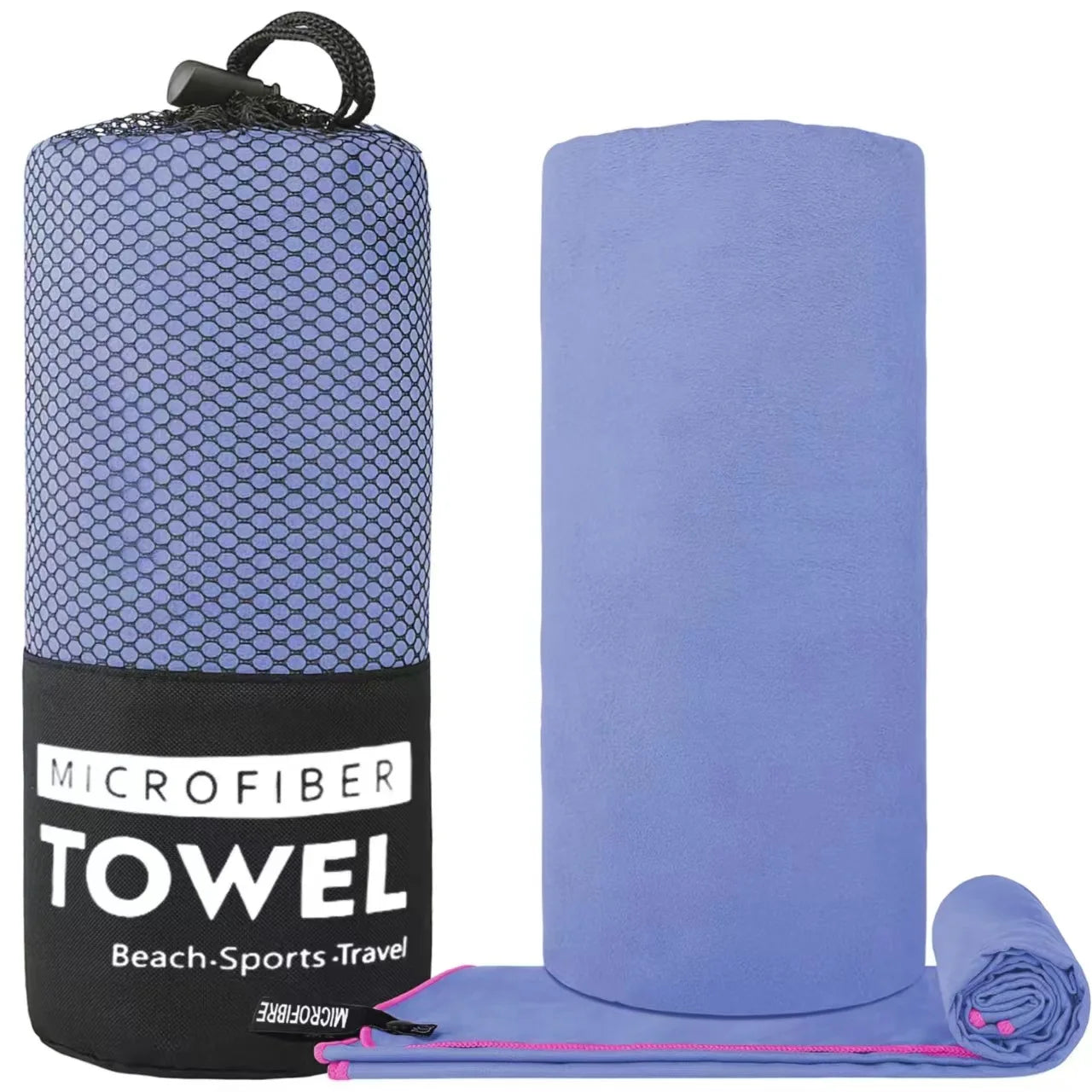 1 Pcs Microfiber Towel Sports Quick-Drying Super Absorbent Camping Towel Super Soft Lightweight Gym Swimming Yoga Beach Towel