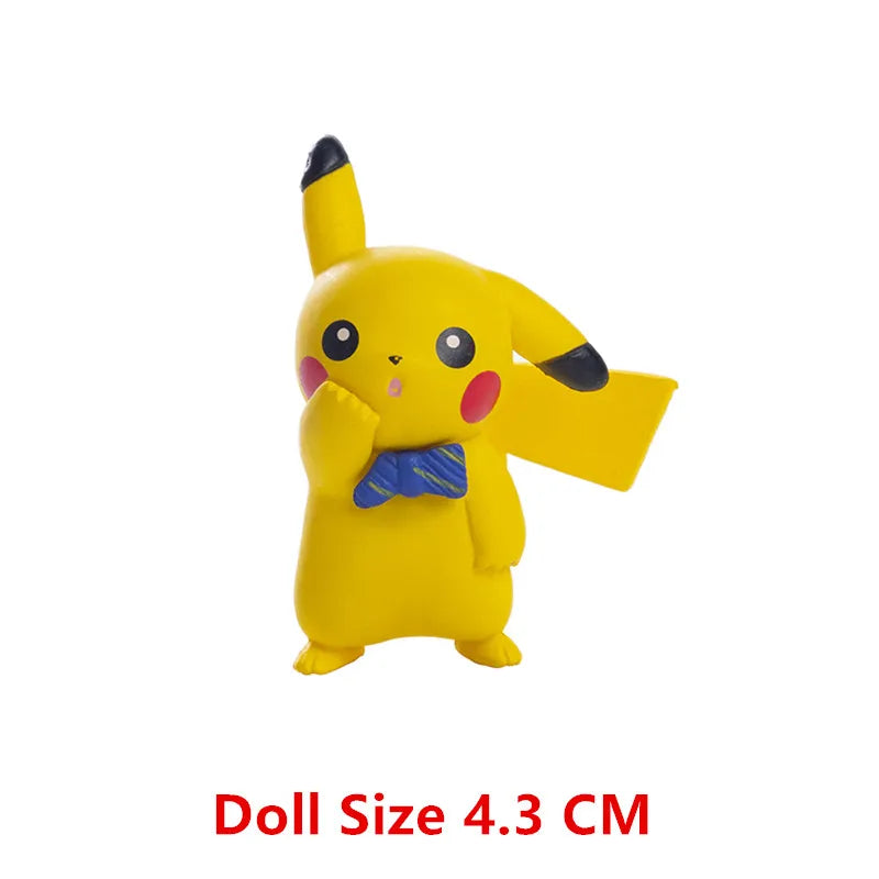 Pokemon Anime Figure Pikachu Eevee Charizard Mewtwo Cartoons Figure Collection Model Pocket Monster Action Toys Birthday Gift