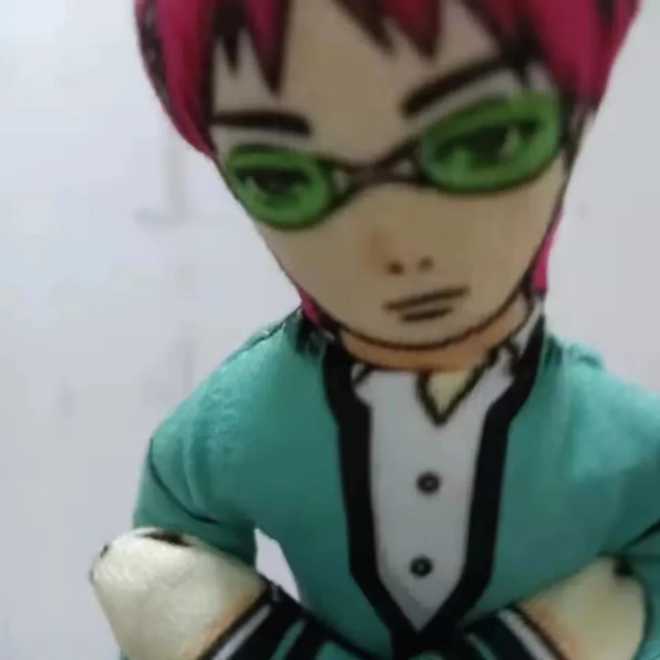 Anime The Disastrous Life of Saiki K Saiki Kusuo Cosplay Doll Twistable Shape Room Decoration Abstract Cartoon Figure Dolls Gift