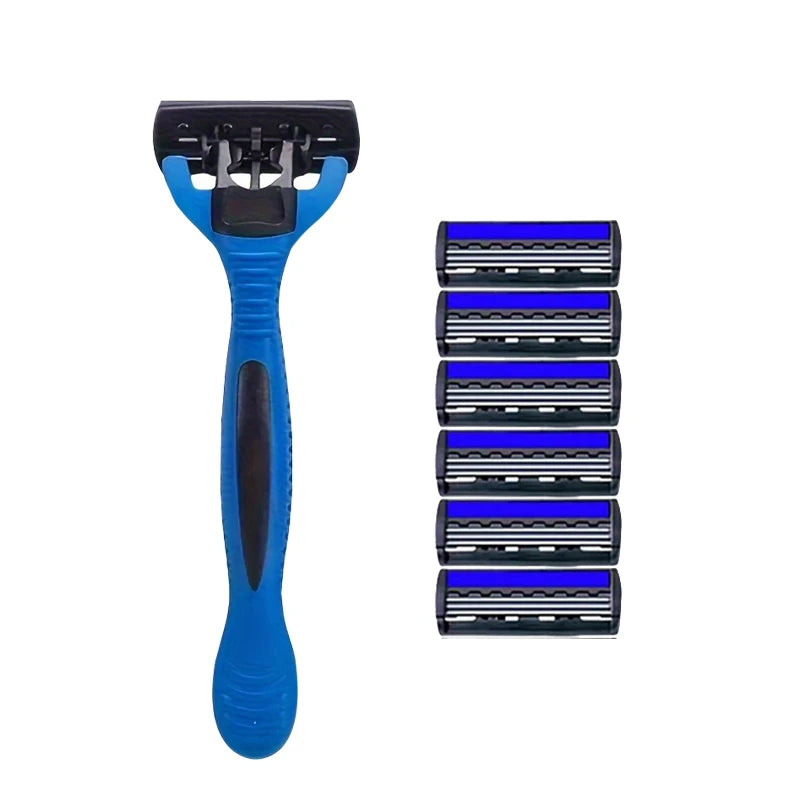 NEW Shaver Men Razor Shaving 3 Layer Stainless Blade Shaver Reusable Safety Razor Hair Removal Shaver Imported Blade Multi Tool