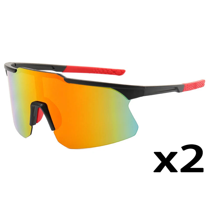 1/2/8pcsPolarized Cycling Sunglasses Outdoor Sport Cycling Riding Running Skiing Goggle Windproof Fishing Eyewear for Men Women