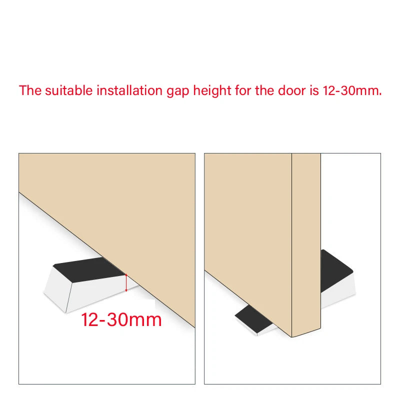 1Pcs Safety Silicone Door Stop Stoppers Block Wedge Doorstops Door Stopper Home Office Door Rear Retainer Anti-collision Stop