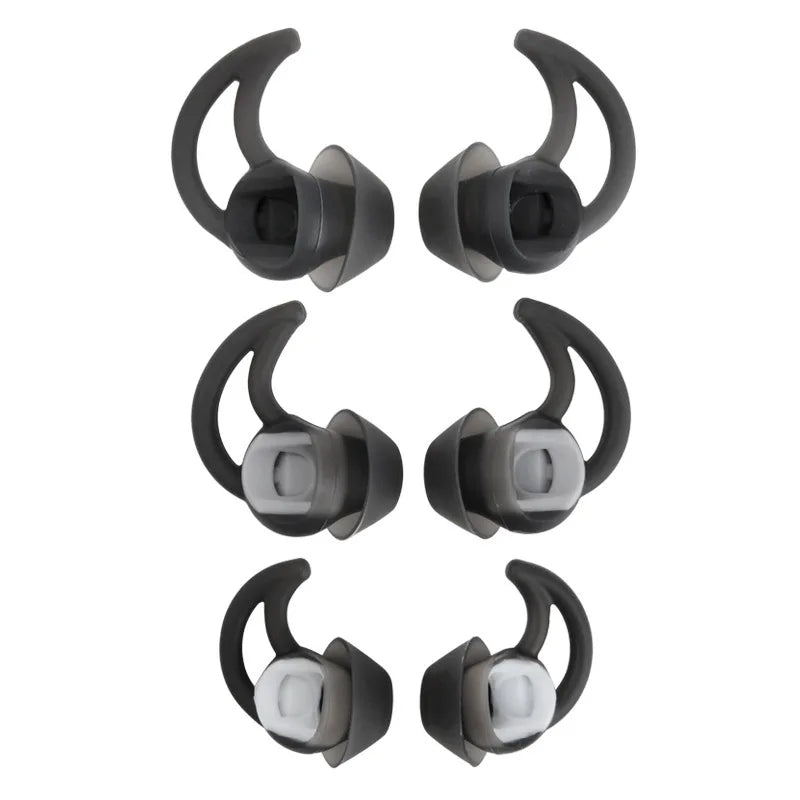Earphones Silicone Case For BOSE IE2 QC30 Soundsport Covers Earbuds In-Ear Ear Pads Caps Eartips Earplugs Cushion 3pairs
