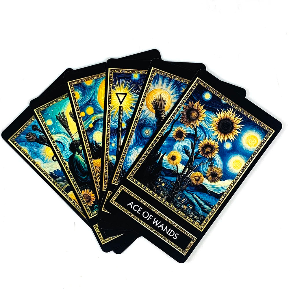 New Tarot Cards A 78 Cards Deck English Version Fortune Telling Divination Deck Game For Family Party Card Game New Year Gifts