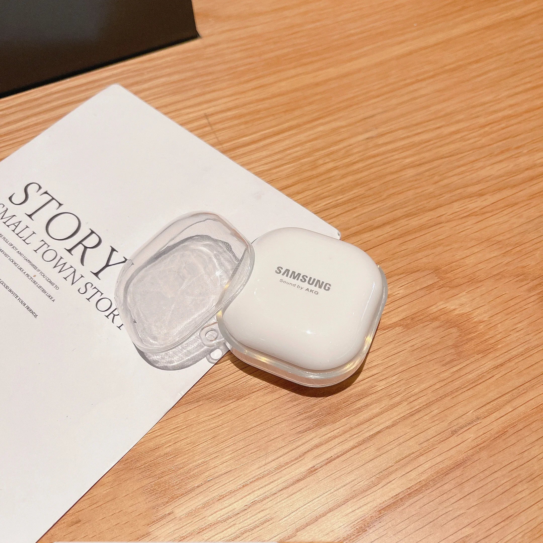 For Samsung Galaxy Buds Live 2 Pro 2 FE Case Simple and transparent TPU Earphone Case Accessories Cover