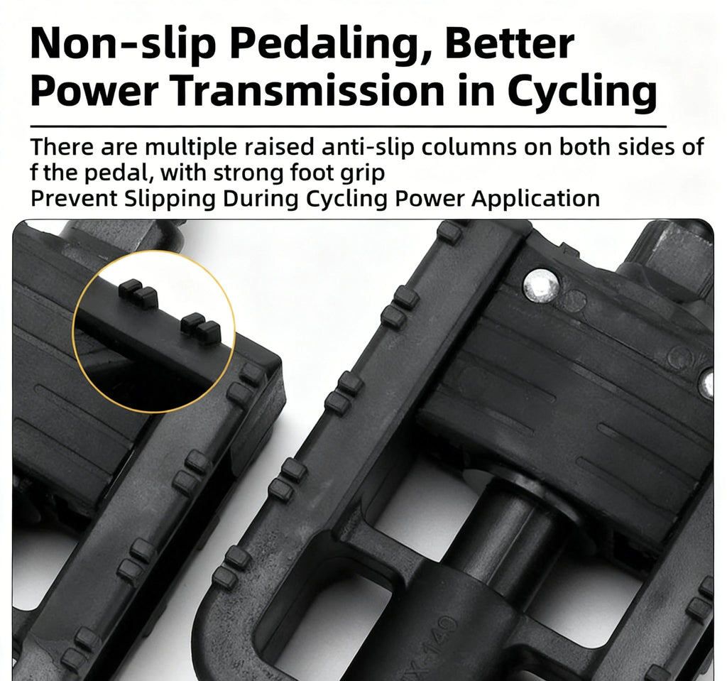 Bicycle Platform Pedals Non-slip Bicycle Pedal Footboard with Reflector Riding Accessories for Folding Bike Electric Vehicle
