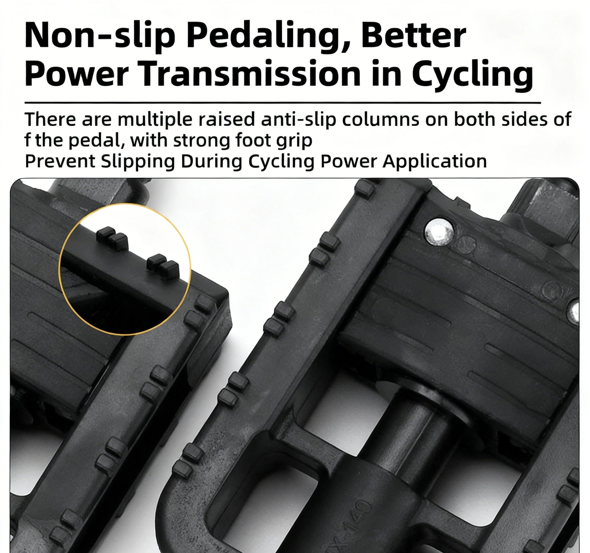 Bicycle Platform Pedals Non-slip Bicycle Pedal Footboard with Reflector Riding Accessories for Folding Bike Electric Vehicle