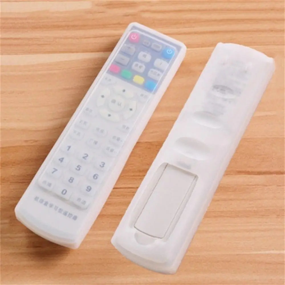 1PC Silicone TV Air Condition Remote Control Protective Case Transparent Waterproof Dust-proof Storage Bag