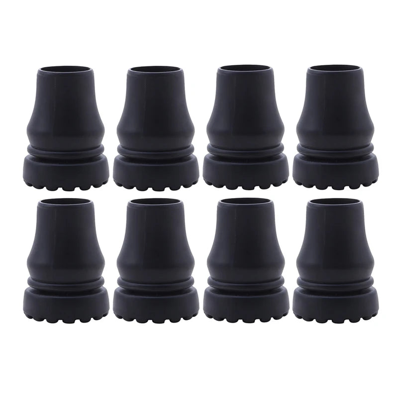 16-22mm Antiskid Walking Stick Crutch Cane Bottom Pads Cover Protector Climbing Hiking Trekking Pole Tip