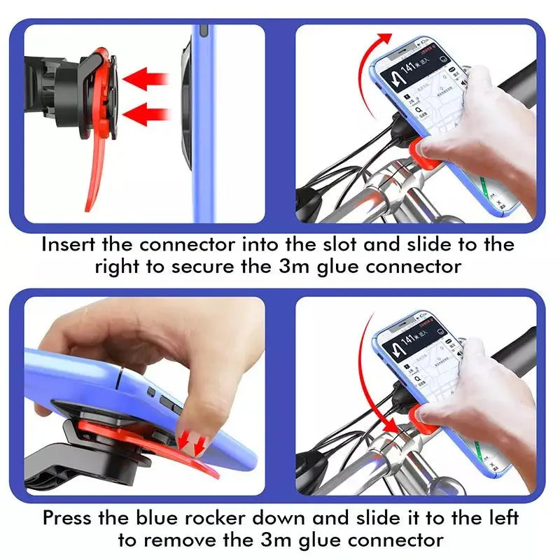 Motorcycle Bike Bicycle Phone Holder Bicycle Handlebar Shockproof Navigation Phone Bracket For Xiaomi iPhone Samsung Phone Stand