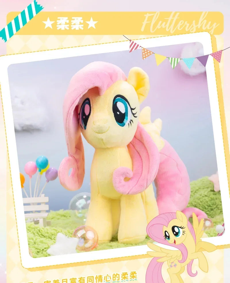 New My Little Pony Plush Toys Twilight Sparkle Pinkie Pie Rarity Fluttershy Applejack Rainbow Dash Stuffed Doll Kid Xmas Gift