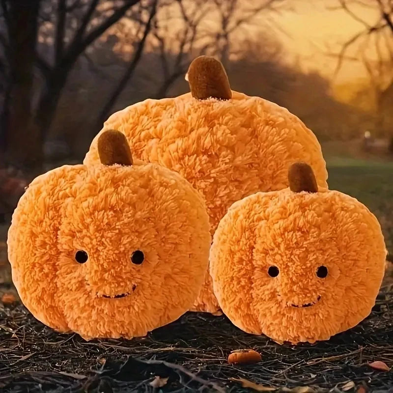 Pumpkin Plush Pillow Halloween Pumpkin Toy Decorative Pillow Cushion Home Decoration Party Favors Halloween Decor Christmas Gift